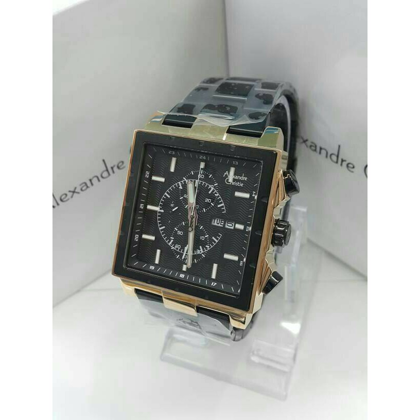 Jam tangan Alexandre Christie Watch AC 6460 original rosegold