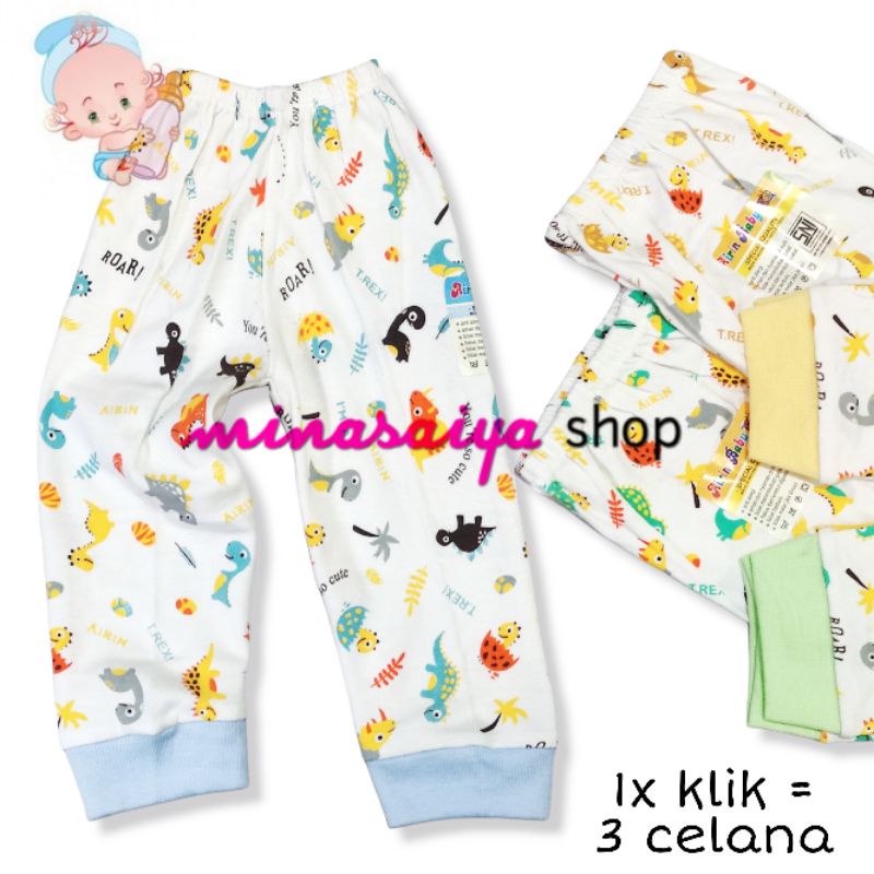 AIRIN BABY 3 pcs Celana Panjang Bayi SNI Newborn