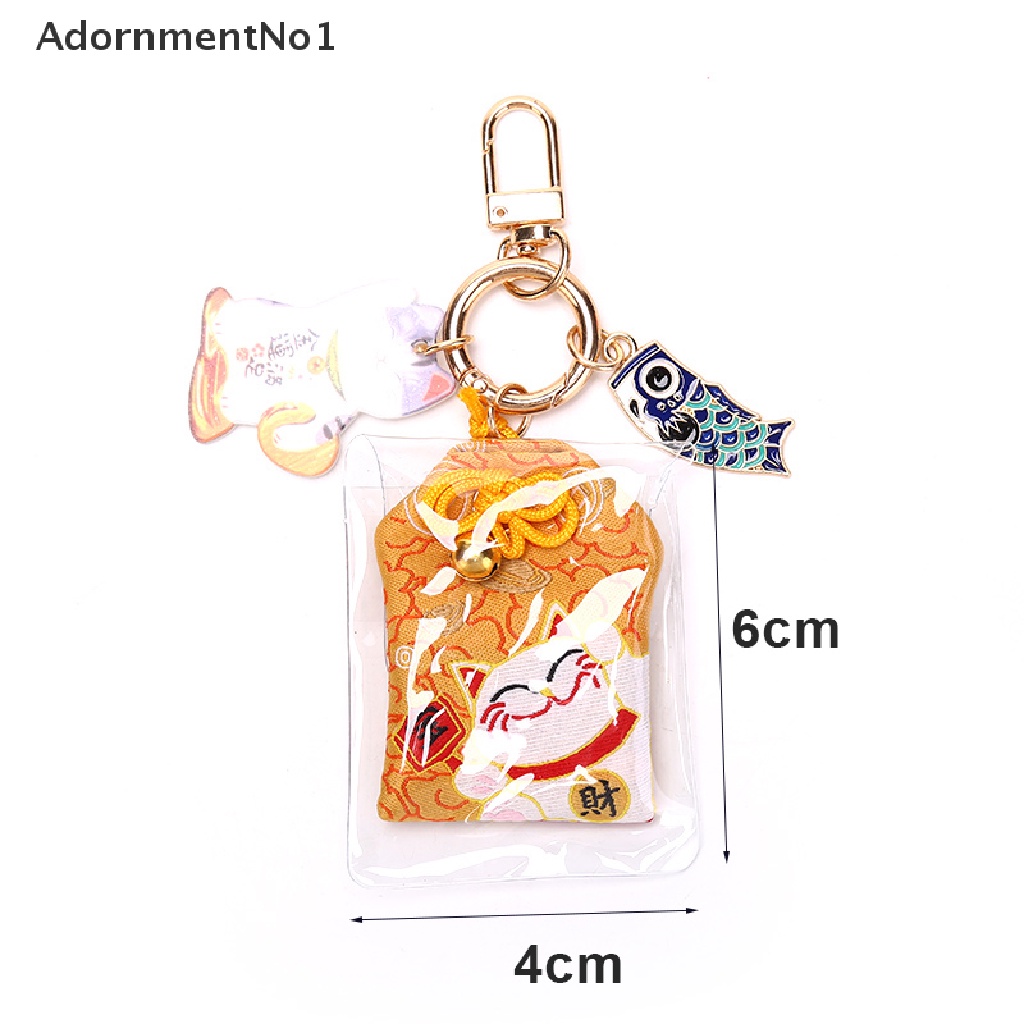 (AdornmentNo1) 1pc Gantungan Kunci Maneki Neko Misfortune Lucky