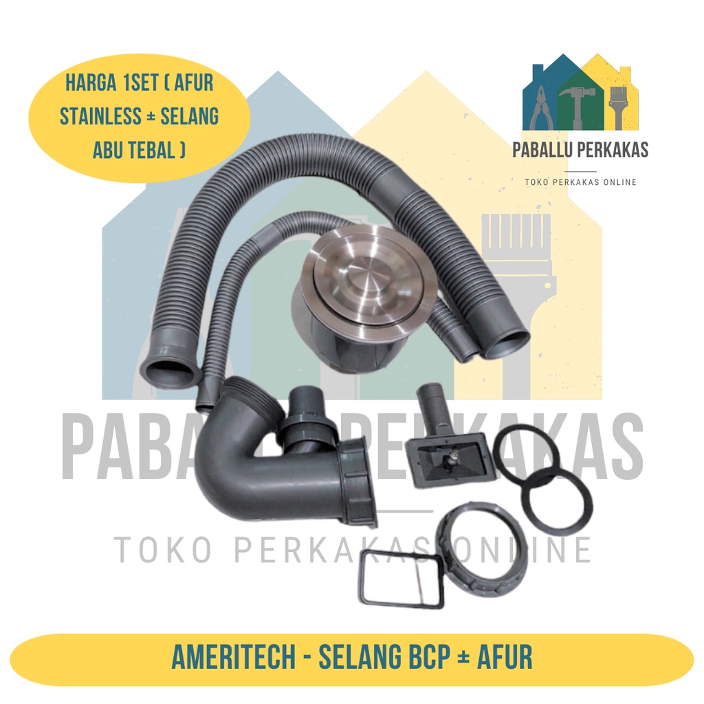 selang bcp afur Ameritech / selang bak cuci piring / selang wastafel / Selang Pembuangan BCP Single 