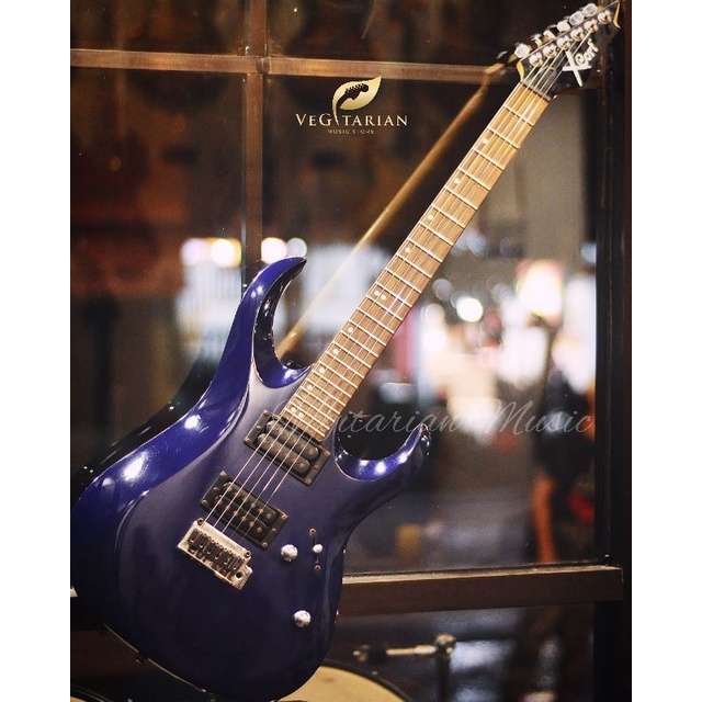 gitar cort x2 metalic blue