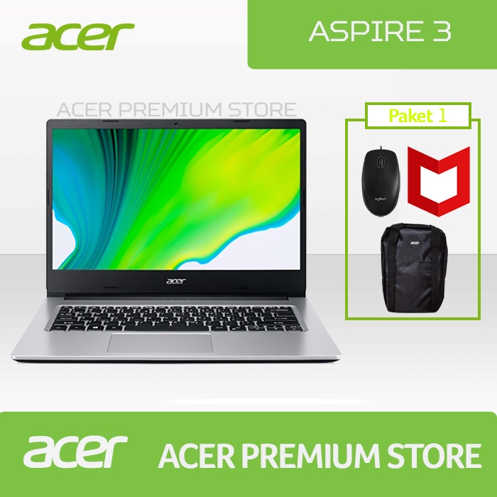 ACER ASPIRE 3 SLIM A314-35-C8QL NX.A7SSN.00G SILVER N5100/4GB/256GB/14"/WIN10+OHS2019/SILVER