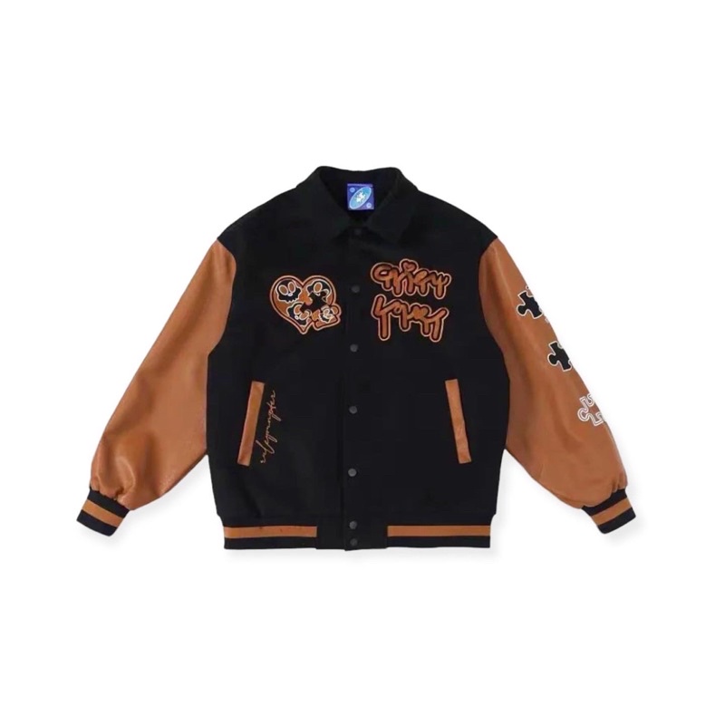 BBB Brown Varsity Jacket Leather