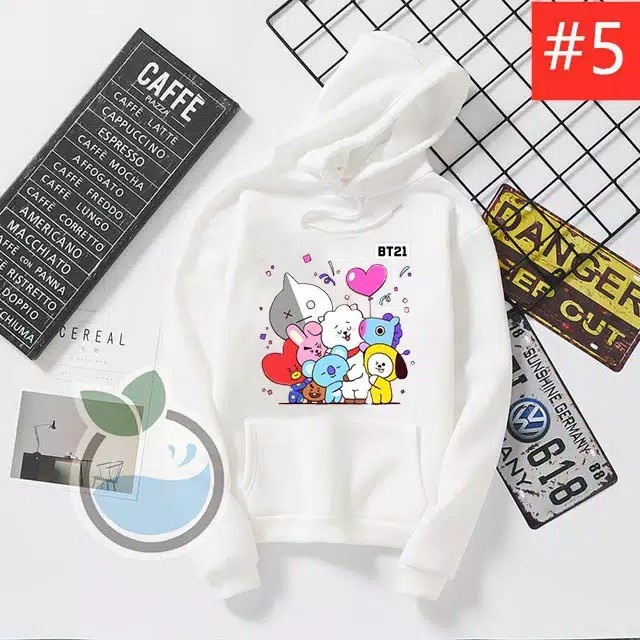 BT 21 SWEATER HOODIE UNICORN ANAK/ SWEATER HOODIE ANAK ( Pria &amp; Wanita )