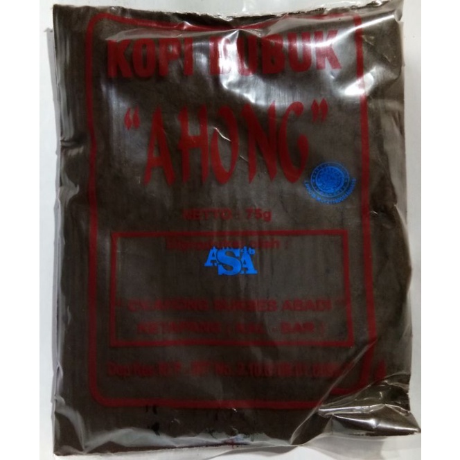 

KOPI BUBUK AHONG 75 GRAM BUATAN KETAPANG