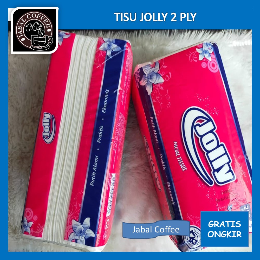 Jolly By Paseo Soft Pack Tissue Facial Isi 250 Sheets / Tissue Jolly 2 Ply / Tisu Wajah Jolly