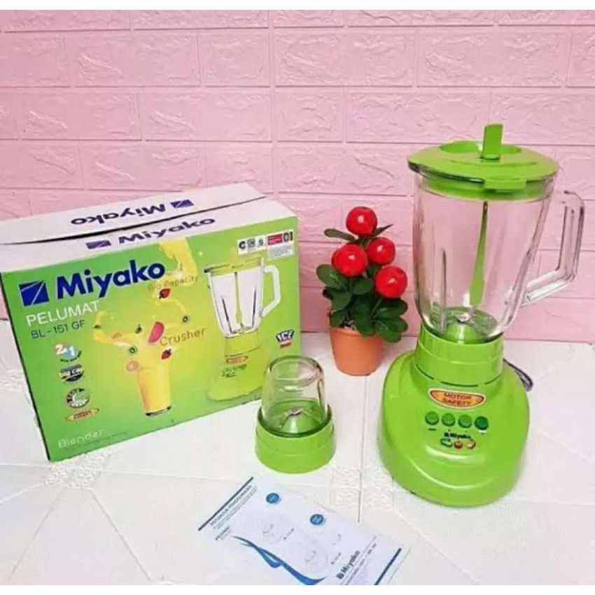 PROMO Miyako BL-151GF Blender Gelas Kaca Beling 2in1 151 GF ORIGINAL