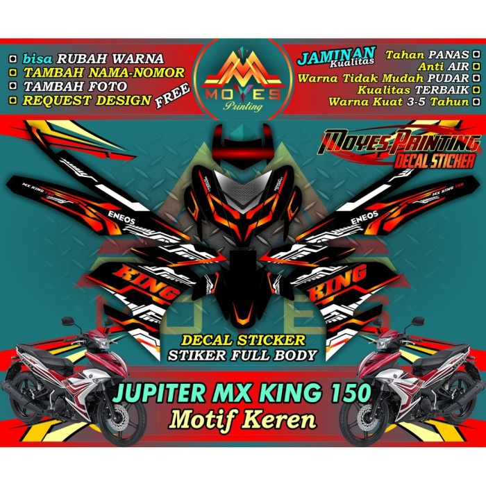 stiker mx king 150 variasi-decal mx king 150 variasi-striping mx king 150 variasi