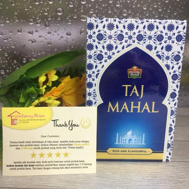 

Indian Tea Taj Mahal 250gr by Brooke Bond / Teh India