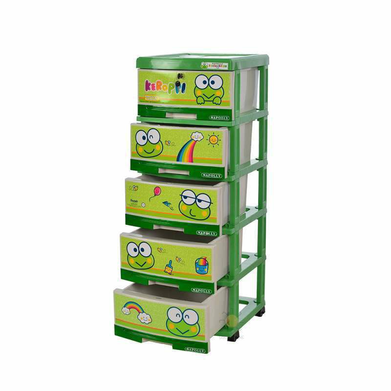 Napolly SFC 5000 Keroppi Plastik Lemari Pakaian Anak