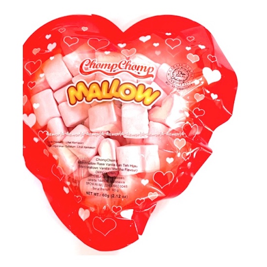 Chompchomp Mallow Love 60gr Marsmallow Bentuk Love Pink Chomp Chomp Chompchomps Chomp Chomps Marsh Mallow Marsmelow Bentuk Love Lope Mars Melo Pinky