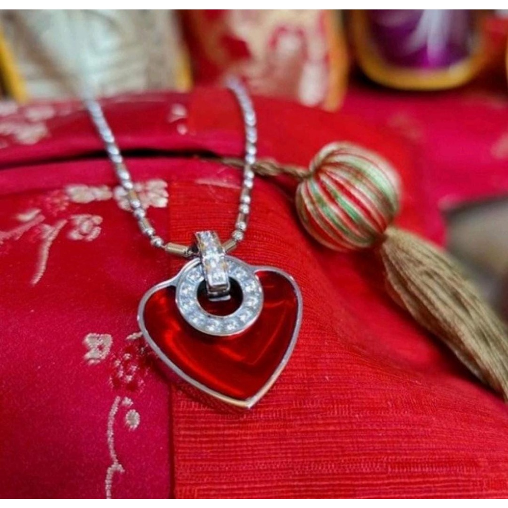 BAYAR DI TEMPAT-kalung kesehatan quantum pendant love hati anti karat/Kalung Quantum Kesehatan | Pendant Health Garansi Asli Model Terbaru bisa bayar di tempat/Kalung Quantum Kesehatan