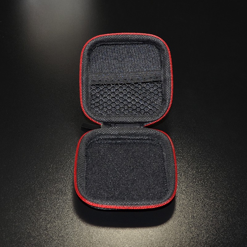 Case Earphone EVA - B001 - Black/Red--Knowledge