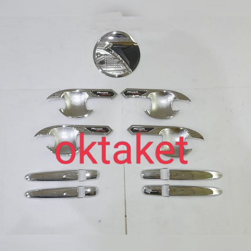 paket outer handle tank cover all new Rush Terios 2018 2020 2022 Gr Sport Activo Chrome