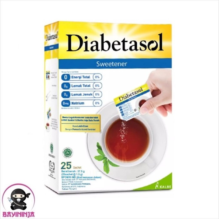

DIABETASOL Sweetener Gula Diabetes 25 s T-Ninjabayi 01