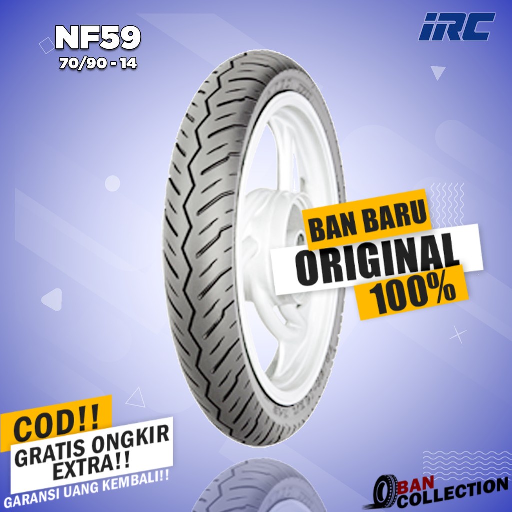 Ban Motor Matic // IRC NF59 70/90 Ring 14 Non Tubeless ban motor matic tubles ring 14 ban motor beat