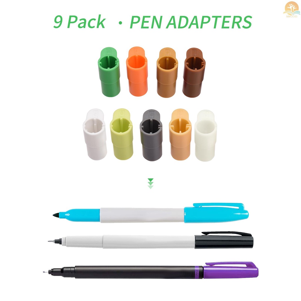 9 Pak Adapter Holder Pen Marker Pengganti Untuk Sharpie / Bic / Crayola Kompatibel Dengan Cricut Explore Air 2 / Air 3