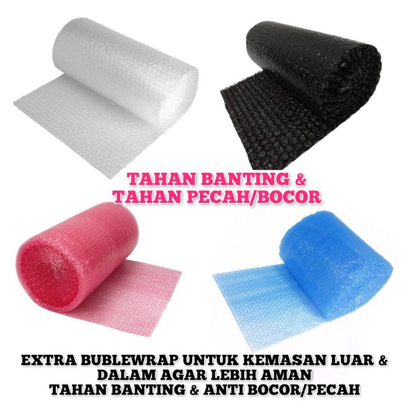 

EXTRA BUBLLEWRAP TAMBAHAN AGAR KEMASAN AMAN TAHAN BANTING/PECAH/BOCOR