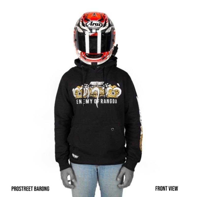 HOODIE | PROSTREET | BARONG | ORIGINAL | BLACK | NEW | HITAM-XL