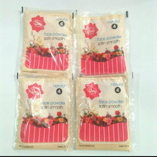 VIVA BEDAK TABUR SACHET/ Bedak Viva Tabur Nomor 4 Natural