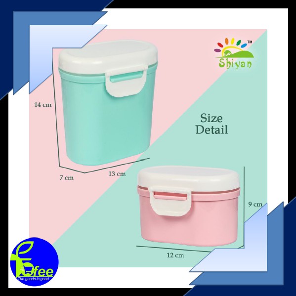 [IMPORT] - Shabby Kotak Tempat Penyimpanan Susu Bubuk Makanan Super Praktis Bahan Plastik