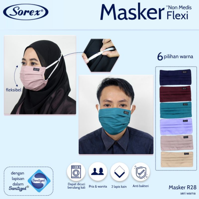 Masker kain Sorex R 28 non medis