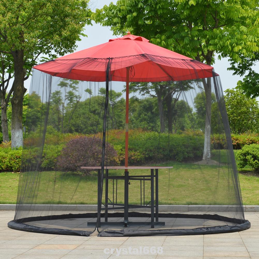 Mosquito Net For Patio Umbrella Protect Screen Black Bug Insect Netting Shopee Indonesia