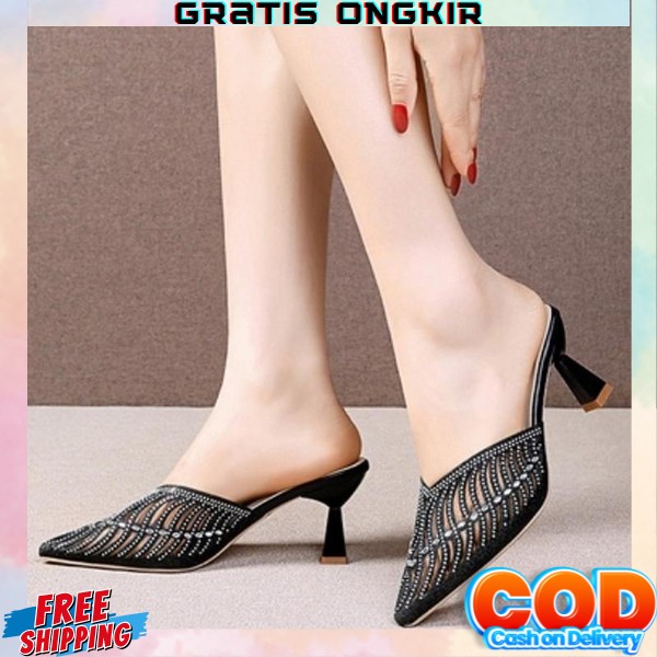 Hail Hil Wanita Murah Terbaru Heals Remaja Kondagan Sendal Hak Tinggi Cewek Korean Style Heels Wanit