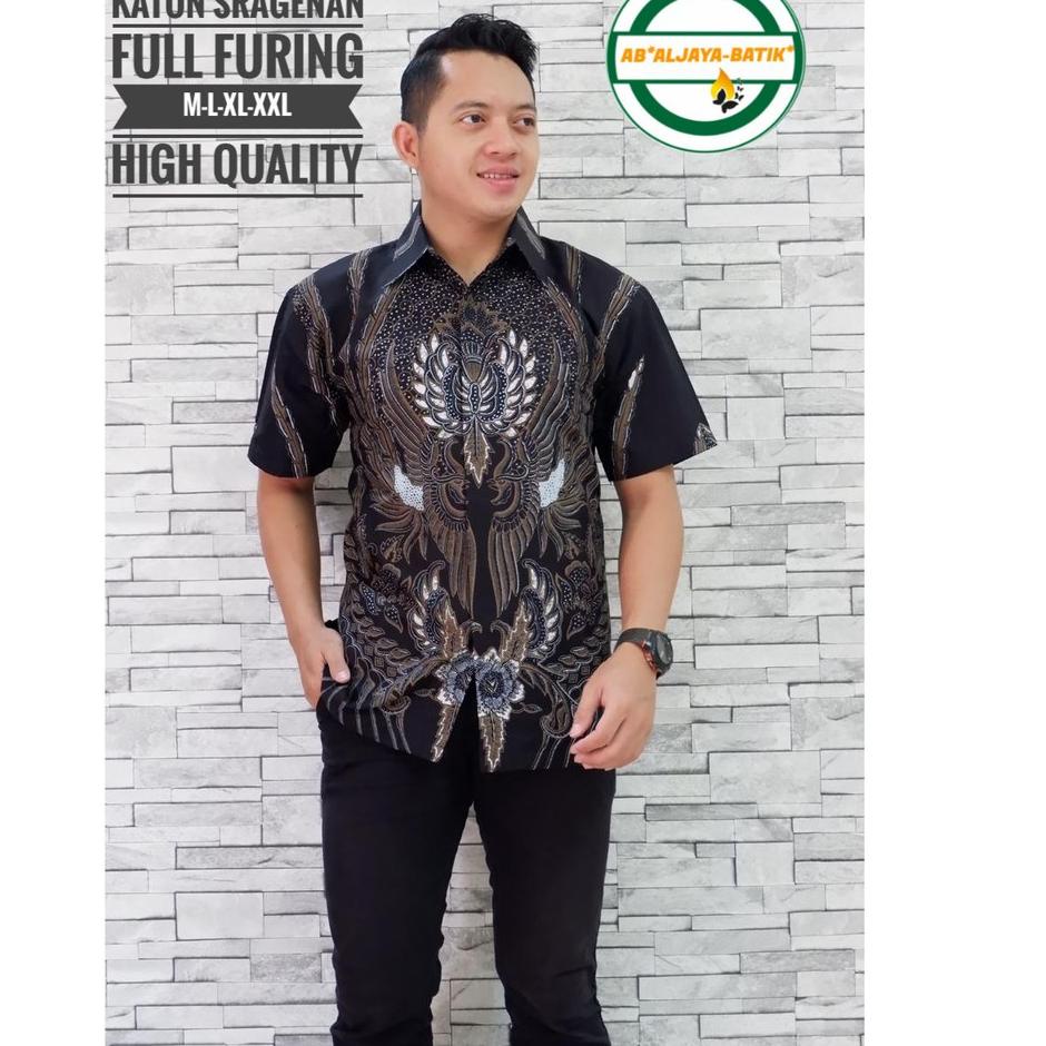 PEKSI LAWASAN PENDEK Kemeja Batik Pria Katun Primisima Full Furing "Jpk31au22ᴵ"