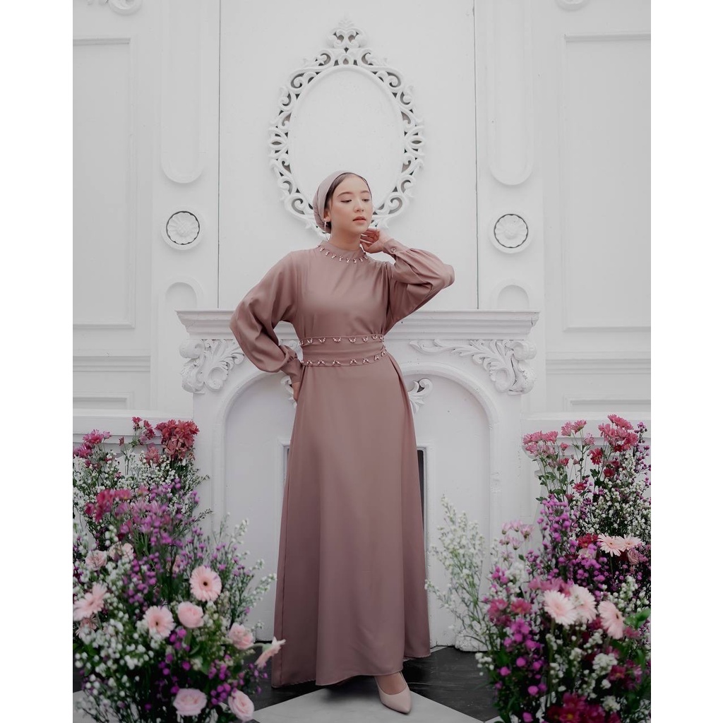 Gamis Lebaran 2023 Terbaru Dress Wanita Kondangan - baqiya Dres - Ied Series