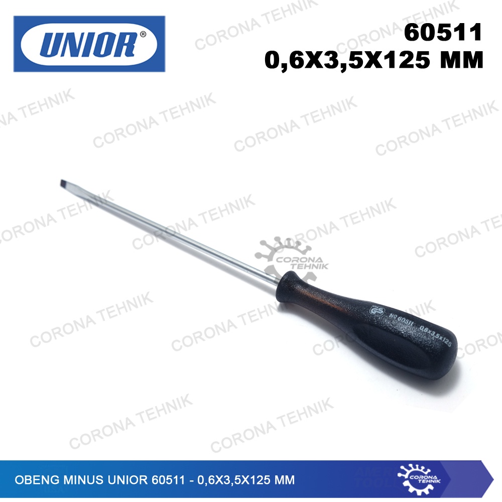 UNIOR 60511 - Sale - Obeng Minus - 0,6x3,5x125 mm