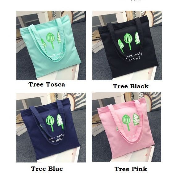 TAS TOTE BAG TOTEBAG ZIPPER WANITA CEWEK BAHU JINJING MOTIF KARAKTER FASHION IMPORT KOREA LUCU GF216