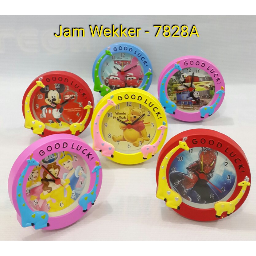 Jam Weeker termurah jam alarm Tidur Kartun 7828 A