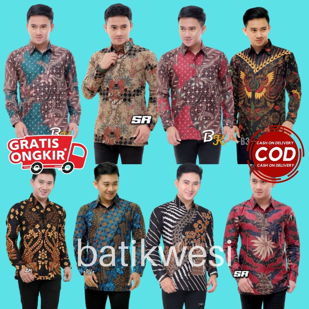 Produsen Baju Batik Kemeja Kantor Pria Lengan Panjang Fashion Solo Bw 001 AW5dwOtoyY7d5