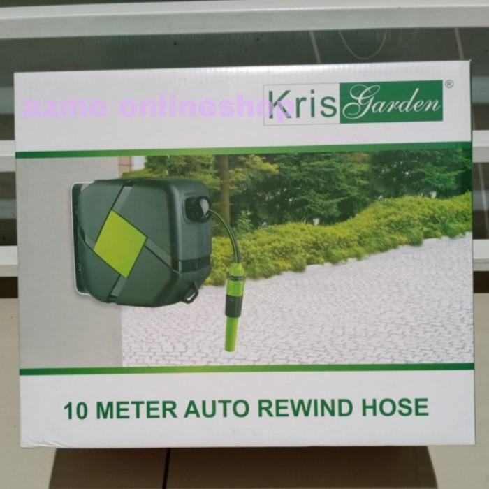 krisbow Garden selang air Auto Rewind 10M_selang taman gulung otomatis