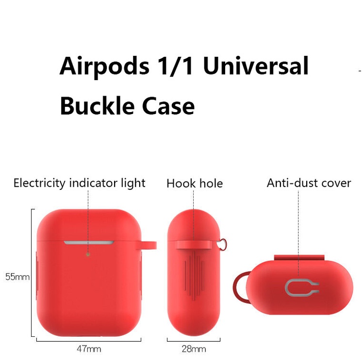 Casing Soft Case Silikon Transparan Untuk Airpods 1 / 2 / 12