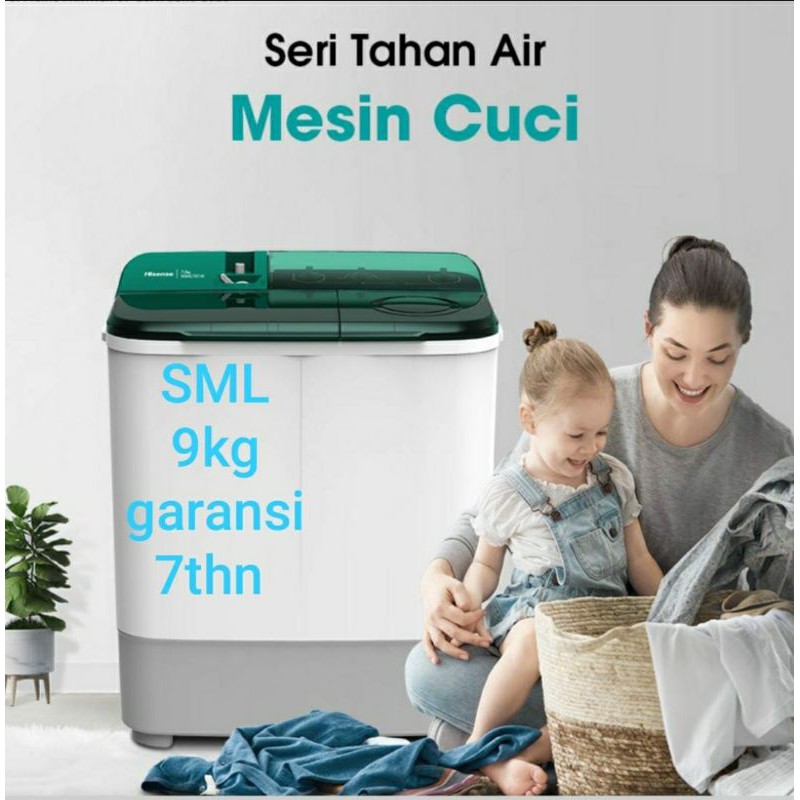 Mesin cuci Hisense WSAC 901 2tabung 9kg