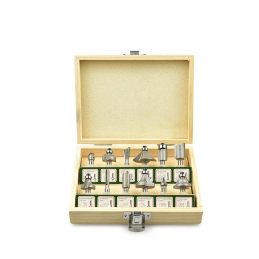 Krisbow mata bor profil kayu 12pcs/mata router/router bits set