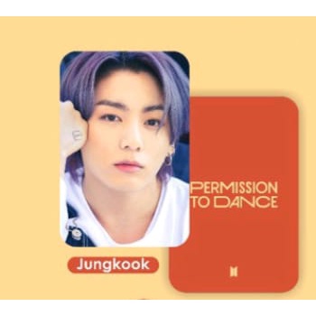 Jungkook BTS Photocard 'Permission to Dance'
