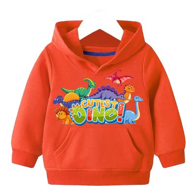 Hoodie Anak Cutest Dino FLEECE 2- 6 TAHUN