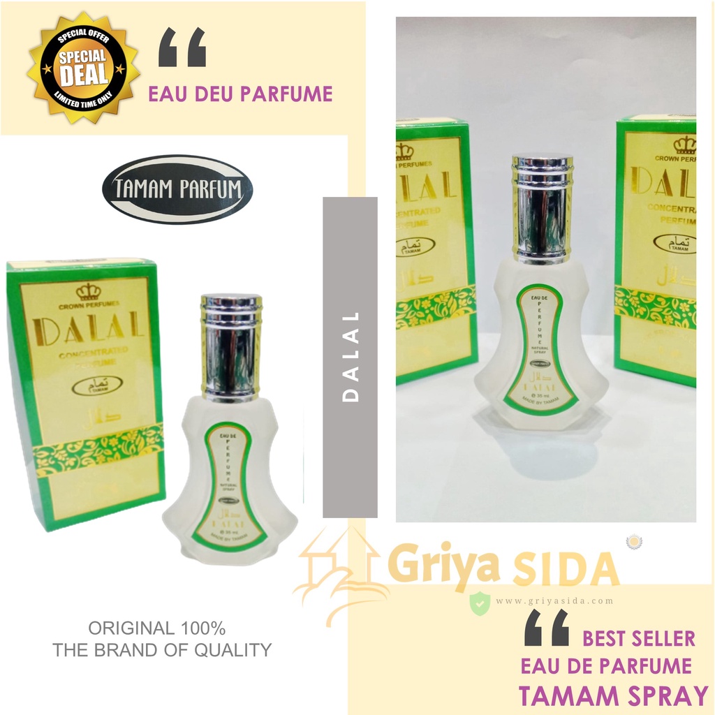 Parfum Dalal Spray 35ml TAMAM original minyak wangi silver mirip al rehab spray PROMO!!