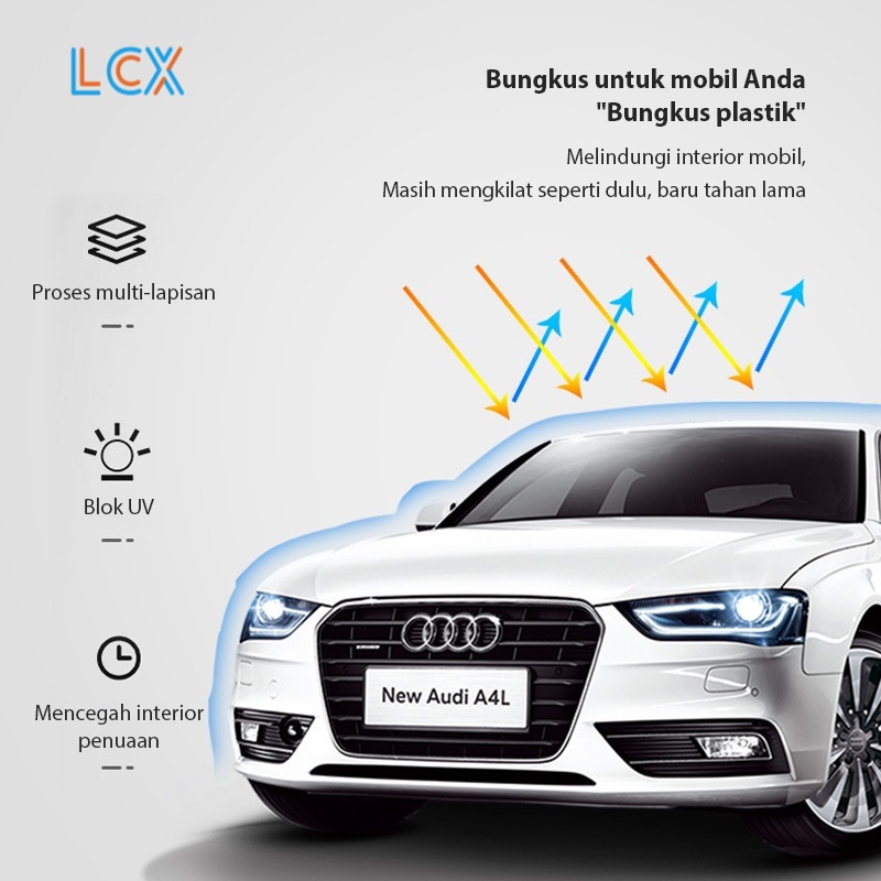 LCX Sunshade Tirai Magnet Mobil Premium 4 Sisi Jendela Sinar Matahari Pelindung Anti Panas Kaca