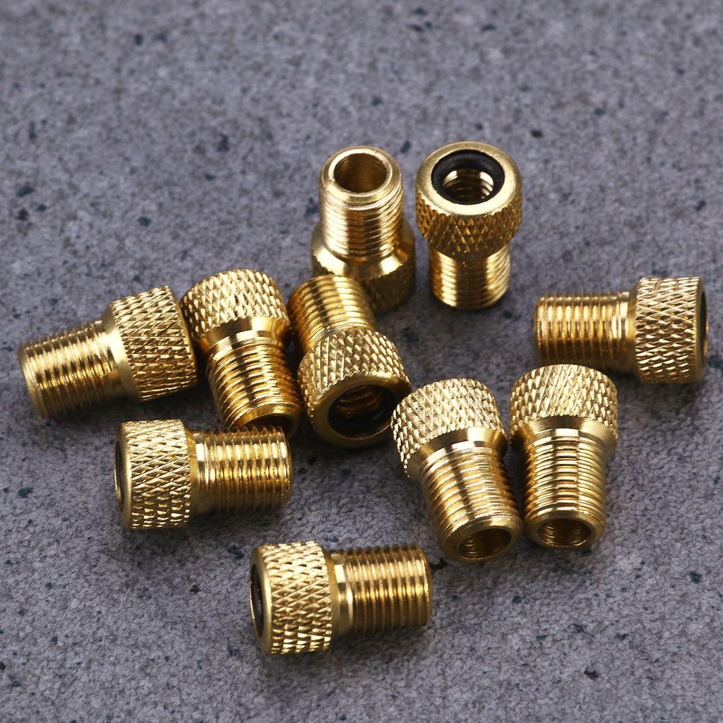 R-FLOWER 20pc Adaptor Katup Konektor Luar Ruangan Alat Perbaikan Pompa Konverter Katup Sepeda