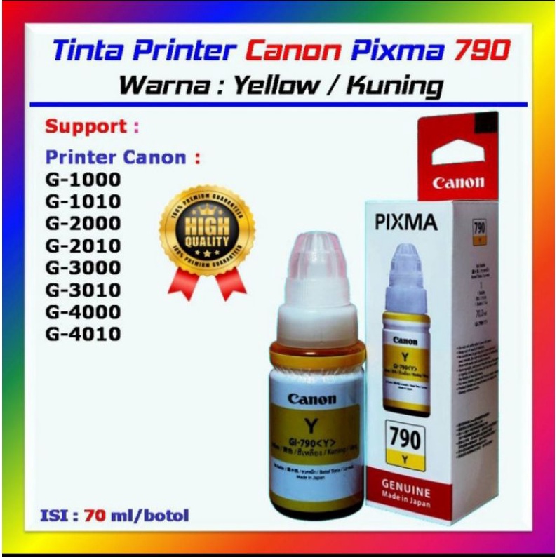 T!nta Canon pixma Gl-790 for canon G1000/1010/2010/2020/2012/3000/3010/3012/4000/4010