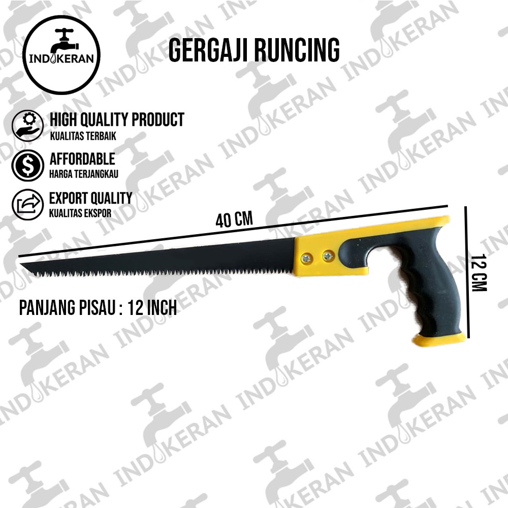 INDOKERAN - Gergaji Runcing - High Quality