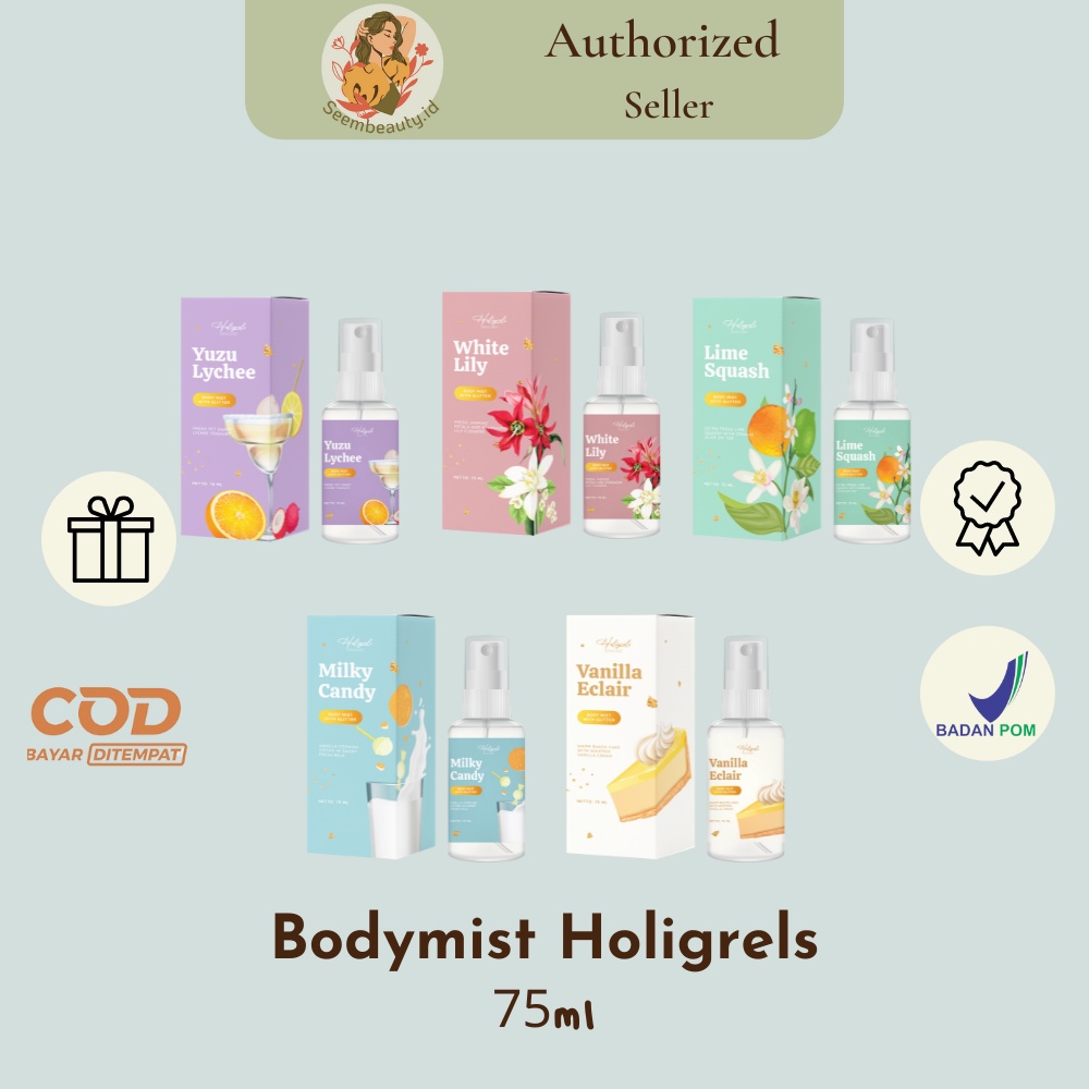 READY!! Bodymist Holigrels | BPOM | Bodymist