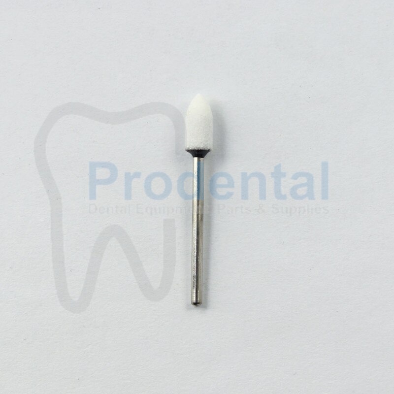 Dental Stone White / White Bur Stone Putih Mata Bur Poles Gigi (White E)