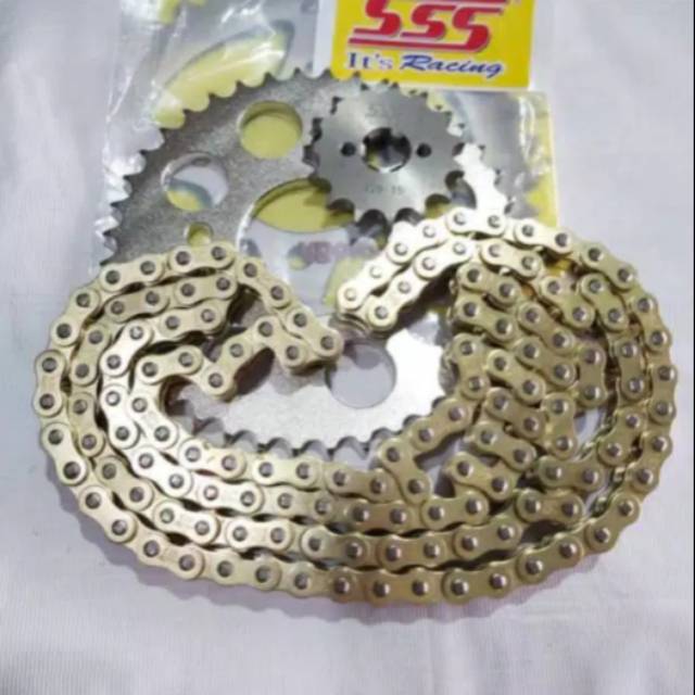Gear gir sss set  SUZUKI smash shogun 125 shogun 110  harga full set 428 rantai CRZ