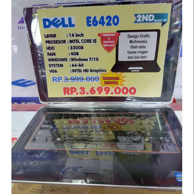DELL E6420/intel core i5/Ram 4gb/Hdd 320gb/build up