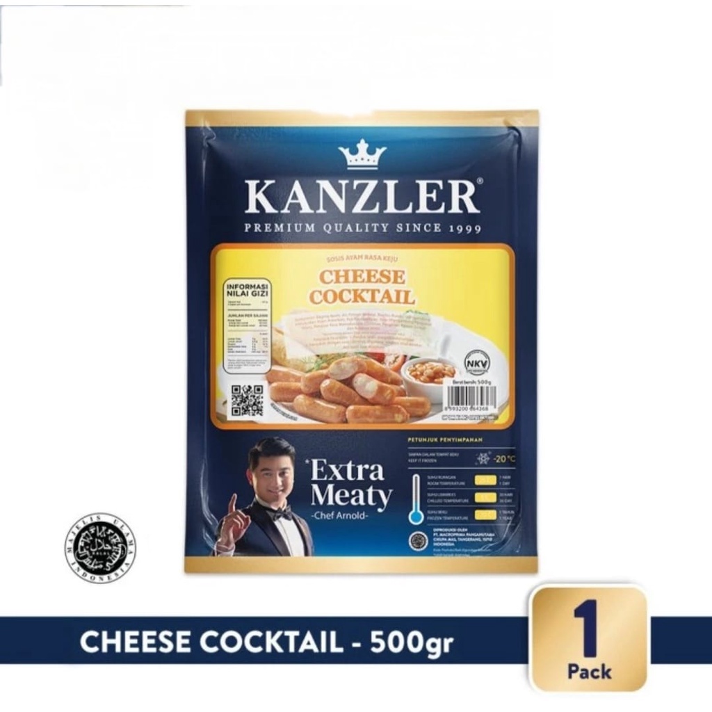 Kanzler Sosis Cheese Cocktail 500gr